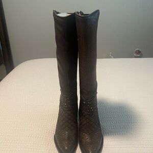 Cuadra Brown Heeled Boots for Women